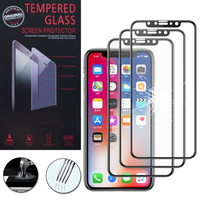 Apple Iphone X 5.8"/ iPhone 10/ iPhone Ten: Lot / Pack de 3 Films de protection d'écran Verre Trempé