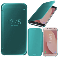 Samsung Galaxy J7 Pro 5.5": Coque Silicone gel rigide Livre rabat - BLEU