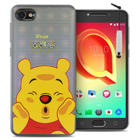 Alcatel A5 LED 5.2": Coque Housse silicone TPU Transparente Ultra-Fine Dessin animé jolie + mini Stylet - Winnie the Pooh