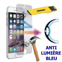 Apple iPhone 8 Plus 5.5": 1 Film Écran Verre Trempé Anti Lumière Bleu