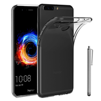 Huawei Honor 8 Pro 5.7"/ Honor V9: Accessoire Housse Etui Coque gel UltraSlim et Ajustement parfait + Stylet - TRANSPARENT