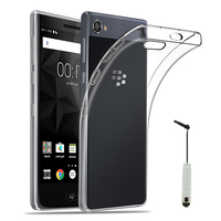 BlackBerry Motion 5.5": Accessoire Housse Etui Coque gel UltraSlim et Ajustement parfait + mini Stylet - TRANSPARENT
