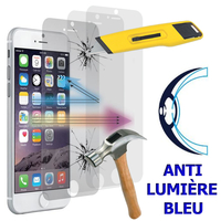 Apple iPhone 8 4.7": Lot/ Pack de 3 Films Écran Verre Trempé Anti Lumière Bleu