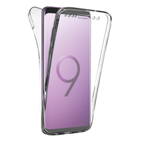 Samsung Galaxy S9 5.8": Coque Housse Silicone Gel TRANSPARENTE ultra mince 360° protection intégrale Avant et Arrière - TRANSPARENT