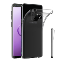 Samsung Galaxy S9 5.8": Accessoire Housse Etui Coque gel UltraSlim et Ajustement parfait + Stylet - TRANSPARENT