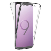 Samsung Galaxy S9+/ S9 Plus 6.2": Coque Housse Silicone Gel TRANSPARENTE ultra mince 360° protection intégrale Avant et Arrière - TRANSPARENT