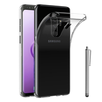 Samsung Galaxy S9+/ S9 Plus 6.2": Accessoire Housse Etui Coque gel UltraSlim et Ajustement parfait + Stylet - TRANSPARENT