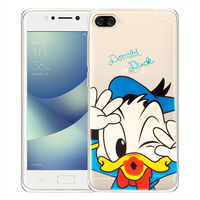 Asus Zenfone 4 Max ZC520KL 5.2" (non compatible Zenfone 4 Max ZC554KL 5.5"): Coque Housse silicone TPU Transparente Ultra-Fine Dessin animé jolie - Donald Duck
