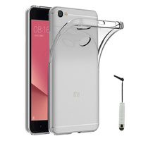 Xiaomi Redmi Note 5A 5.5": Accessoire Housse Etui Coque gel UltraSlim et Ajustement parfait + mini Stylet - TRANSPARENT
