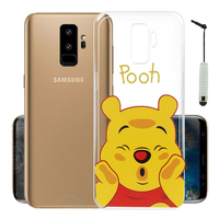 Samsung Galaxy S9+/ S9 Plus 6.2": Coque Housse silicone TPU Transparente Ultra-Fine Dessin animé jolie + mini Stylet - Winnie the Pooh
