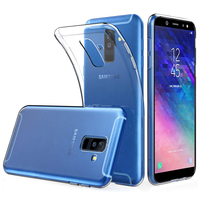 Samsung Galaxy A6 (2018) 5.6"/ A6 2018 Dual SIM (non compatible Galaxy A6+/ A6 Plus (2018) 6.0"): Accessoire Housse Etui Coque gel UltraSlim et Ajustement parfait - TRANSPARENT