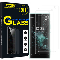 Sony Xperia XA2 Plus/ XA2 Plus Dual 6.0" (non compatible Xperia XA2/ XA2 Ultra): Lot / Pack de 3 Films de protection d'écran Verre Trempé