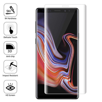 Samsung Galaxy Note 9 6.4"/ Note9 Duos SM-N960F/ SM-N960U/ SM-N960F/DS [Les Dimensions EXACTES du telephone: 161.9 x 76.4 x 8.8 mm]: 1 Film en Verre Trempé Bord Incurvé Resistant