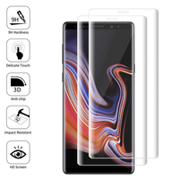 Samsung Galaxy Note 9 6.4"/ Note9 Duos SM-N960F/ SM-N960U/ SM-N960F/DS [Les Dimensions EXACTES du telephone: 161.9 x 76.4 x 8.8 mm]: Lot/ Pack de 2 Films en Verre Trempé Bord Incurvé Resistant