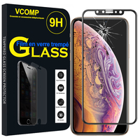 Apple iPhone XS (2018) 5.8" (non compatible iPhone XS Max 6.5"): 1 Film de protection d'écran Verre Trempé