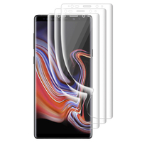 Samsung Galaxy Note 9 6.4"/ Note9 Duos SM-N960F/ SM-N960U/ SM-N960F/DS: Lot/ Pack 3 Films de protection PET 3D souple Transparent incurvé plein écran [Coque Compatible] [Non Verre Trempé]