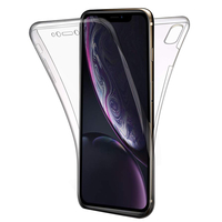 Apple iPhone XR (2018) 6.1" A1984: Coque Housse Silicone Gel TRANSPARENTE ultra mince 360° protection intégrale Avant et Arrière - TRANSPARENT
