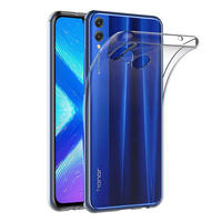 Huawei Honor 8X 6.5" (non compatible Honor 8X Max 7.12") [Les Dimensions EXACTES du telephone: 160.4 x 76.6 x 7.8 mm]: Accessoire Housse Etui Coque gel UltraSlim et Ajustement parfait - TRANSPARENT