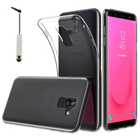 Samsung Galaxy J8 (2018) 6.0" J810F/DS J810G/DS J810Y/DS [Les Dimensions EXACTES du telephone: 159.2 x 75.7 x 8.2 mm]: Accessoire Housse Etui Coque gel UltraSlim et Ajustement parfait + mini Stylet - TRANSPARENT