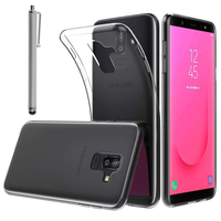 Samsung Galaxy J8 (2018) 6.0" J810F/DS J810G/DS J810Y/DS [Les Dimensions EXACTES du telephone: 159.2 x 75.7 x 8.2 mm]: Accessoire Housse Etui Coque gel UltraSlim et Ajustement parfait + Stylet - TRANSPARENT