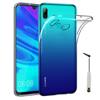 Huawei P Smart (2019) 6.21" POT-LX3/ POT-LX1/ POT-AL00/ POT-LX1AF/ POT-LX2J/ POT-LX1RUA: Accessoire Housse Etui Coque gel UltraSlim et Ajustement parfait + mini Stylet - TRANSPARENT