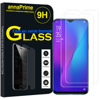 Oppo R17 6.4" (non compatible Oppo RX17 Pro/ R17 Pro/ RX17 Neo): Lot / Pack de 2 Films de protection d'écran Verre Trempé