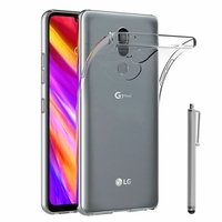 LG G7 One 6.1"/ LG X5 (2018) (non compatible LG X5 5.5" (2016)) [Les Dimensions EXACTES du telephone: 153.2 x 71.9 x 7.9 mm]: Accessoire Housse Etui Coque gel UltraSlim et Ajustement parfait + Stylet - TRANSPARENT