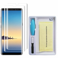 Samsung Galaxy Note 8 6.3"/ Note8 Duos: Lot/ Pack 2 Films de Protection d'écran en Verre trempé Nano incurve?e 3D avec Liquide et Lampe UV