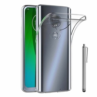 Motorola Moto G7/ G7 Plus 6.2" (non compatible G7 Power/ G7 Play) [Les Dimensions EXACTES du telephone: 157 x 75.3 x 8 mm]: Accessoire Housse Etui Coque gel UltraSlim et Ajustement parfait + Stylet - TRANSPARENT