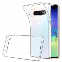 Samsung Galaxy S10+/ S10 Plus 6.4" (non compatible Galaxy S10 5G 6.7"/ S10 6.1"/ S10e 5.8"): Accessoire Housse Etui Coque gel UltraSlim et Ajustement parfait - TRANSPARENT