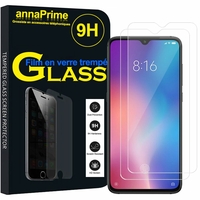 Xiaomi Mi 9/ Mi9 6.39" (non compatible Xiaomi Mi 9 SE 5.97"): Lot / Pack de 2 Films de protection d'écran Verre Trempé