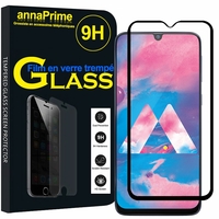 Samsung Galaxy M30 SM-M305F 6.4" [Les Dimensions EXACTES du telephone: 159 x 75.1 x 8.4 mm]: 1 Film de protection d'écran Verre Trempé