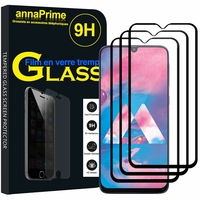 Samsung Galaxy M30 SM-M305F 6.4" [Les Dimensions EXACTES du telephone: 159 x 75.1 x 8.4 mm]: Lot / Pack de 3 Films de protection d'écran Verre Trempé