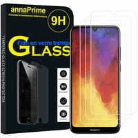 Huawei Enjoy 9E 6.09" MRD-AL00 MRD-TL00 (non compatible Huawei Enjoy 9 6.26"/ Enjoy 9s 6.21"/ Enjoy 9 Plus 6.5"): Lot / Pack de 3 Films de protection d'écran Verre Trempé