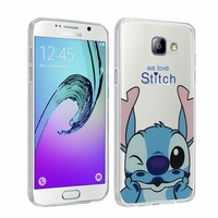 Samsung Galaxy A5 (2016) SM-A510F A510M A510FD A5100 A510Y (non compatible Galaxy A5 (2015)): Coque Housse silicone TPU Transparente Ultra-Fine Dessin animé jolie - Stitch