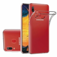 Samsung Galaxy A30 SM-A305F 6.4" [Les Dimensions EXACTES du telephone: 158.5 x 74.5 x 7.7 mm]: Accessoire Housse Etui Coque gel UltraSlim et Ajustement parfait - TRANSPARENT