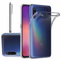 Xiaomi Mi 9/ Mi9 6.39" (non compatible Xiaomi Mi 9 SE 5.97"): Accessoire Housse Etui Coque gel UltraSlim et Ajustement parfait + Stylet - TRANSPARENT