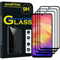 Xiaomi Redmi Note 7/ Redmi Note 7 Pro 6.3" (non compatible Xiaomi Redmi 7 6.26"): Lot / Pack de 3 Films de protection d'écran Verre Trempé