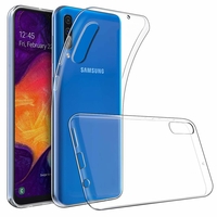 Samsung Galaxy A50 SM-A505F 6.4" [Les Dimensions EXACTES du telephone: 158.5 x 74.7 x 7.7 mm]: Accessoire Housse Etui Coque gel UltraSlim et Ajustement parfait - TRANSPARENT