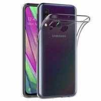 Samsung Galaxy A40 5.9" SM-A405F/ SM-A405FN/ SM-A405F/DS/ SM-A405FN/DS [Les Dimensions EXACTES du telephone: 144.4 x 69.2 x 7.9 mm]: Accessoire Housse Etui Coque gel UltraSlim et Ajustement parfait - TRANSPARENT