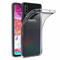 Samsung Galaxy A70 6.7" SM-A705F/ SM-A7050/ SM-A705FN/ SM-A705F/DS [Les Dimensions EXACTES du telephone: 164.3 x 76.7 x 7.9 mm]: Accessoire Housse Etui Coque gel UltraSlim et Ajustement parfait - TRANSPARENT