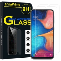 Samsung Galaxy A20E/ A20e Dual SIM 5.8" SM-A202F/ SM-A202F/DS (non compatible Galaxy A20 6.4"): Lot / Pack de 2 Films de protection d'écran Verre Trempé