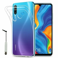 Huawei Nova 4e 6.15" MAR-LX2/ MAR-AL00/ MAR-TL00 (non compatible Huawei Nova 4 6.4"): Accessoire Housse Etui Coque gel UltraSlim et Ajustement parfait + mini Stylet - TRANSPARENT