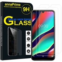 Wiko View3 PRO/ View 3 PRO 6.3" (non compatible Wiko View3 6.26") [Les Dimensions EXACTES du telephone: 159.5 x 75 x 8.1 mm]: Lot / Pack de 2 Films de protection d'écran Verre Trempé