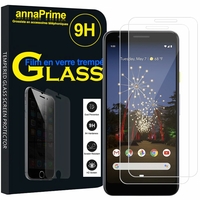 Google Pixel 3A (2019) 5.6" G020A G020E G020B (non compatible Google Pixel 3a XL 6.0"/ Pixel 3 5.5"): Lot / Pack de 2 Films de protection d'écran Verre Trempé