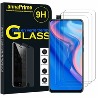 Huawei Y9 Prime (2019) 6.59" STK-L21/ STK-L22/ STK-LX3 (non compatible Huawei Y9 (2018) 5.93"/ Y9 (2019) 6.5") [Les Dimensions EXACTES du telephone: 163.5 x 77.3 x 8.8 mm]: Lot / Pack de 3 Films de protection d'écran Verre Trempé