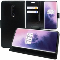 OnePlus 7 Pro/ 7 Pro 5G 6.67" GM1911 GM1913 GM1917 GM1910 GM1915 (non compatible OnePlus 7 6.41"): Accessoire Etui portefeuille Livre Housse Coque Pochette support vidéo cuir PU - NOIR