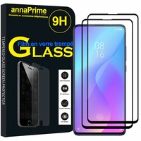 Xiaomi Mi 9T/ Mi 9T Pro 6.39" M1903F10G M1903F11I (non compatible Xiaomi Mi 9/ Mi 9 Explorer 6.39"/ Mi9 SE 5.97"): Lot / Pack de 2 Films de protection d'écran Verre Trempé