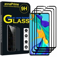 Huawei P30 6.1" ELE-L29/ ELE-L09/ ELE-AL00/ ELE-TL00 (non compatible Huawei P30 Lite/ P30 Pro): Lot / Pack de 3 Films de protection d'écran Verre Trempé