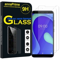 Wiko Y80 5.99" [Les Dimensions EXACTES du telephone: 160 x 76.5 x 8.55 mm]: Lot / Pack de 2 Films de protection d'écran Verre Trempé